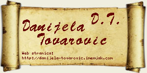 Danijela Tovarović vizit kartica